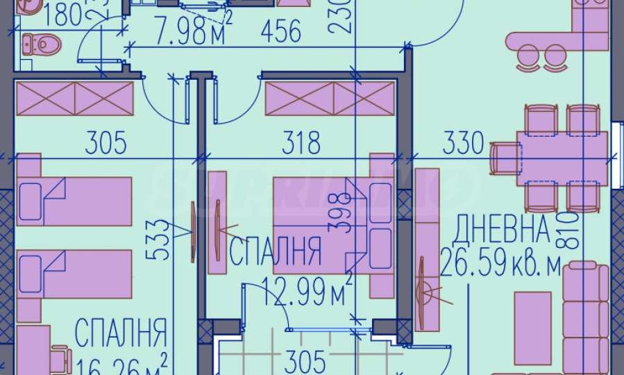 Продава 3-СТАЕН, гр. Пловдив, Каменица 2, снимка 2 - Апартаменти - 54167318