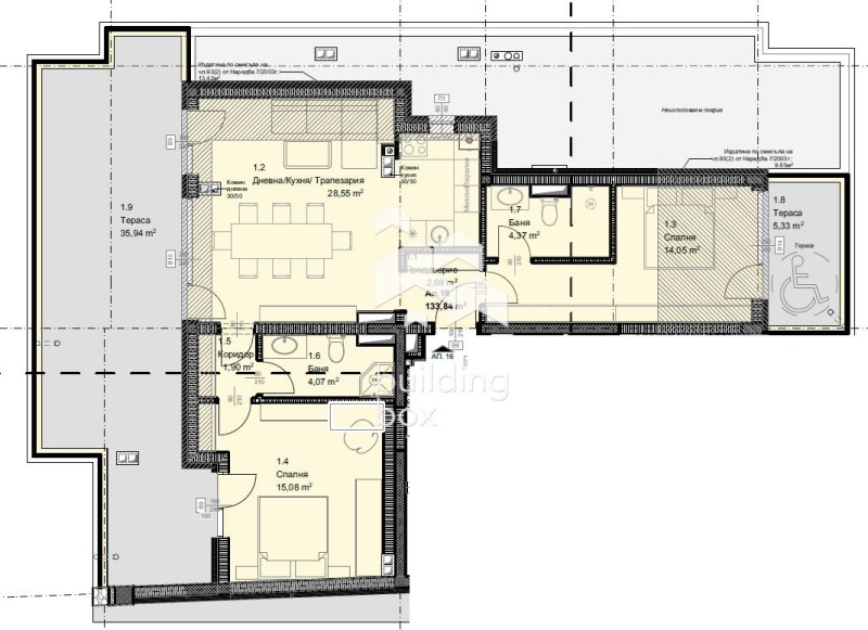 Zu verkaufen  2 Schlafzimmer Sofia , Owtscha kupel , 160 qm | 22131054 - Bild [3]