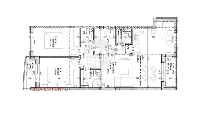 Na prodej  2 ložnice Sofia , Krastova vada , 105 m2 | 97440570 - obraz [2]