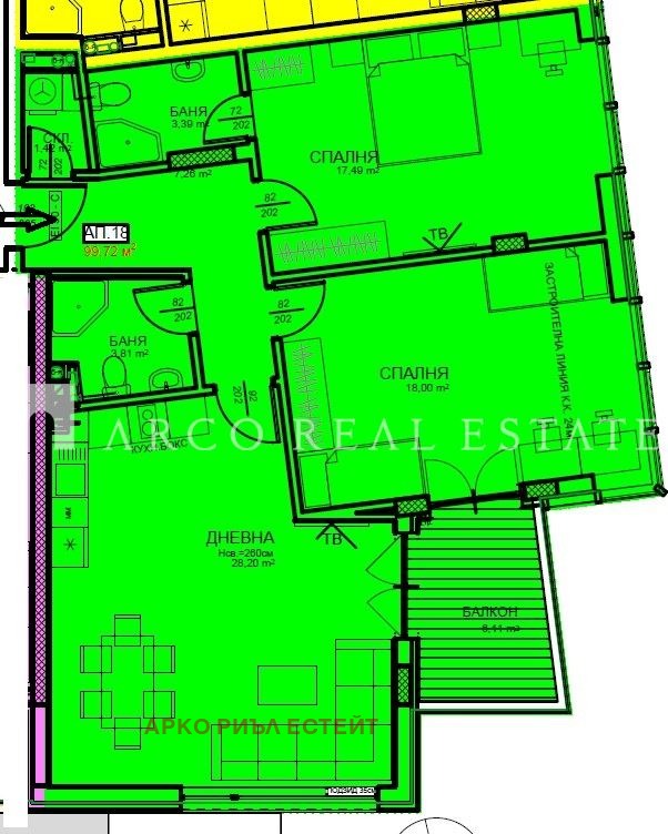 Продава 3-СТАЕН, гр. София, Център, снимка 2 - Апартаменти - 54751449