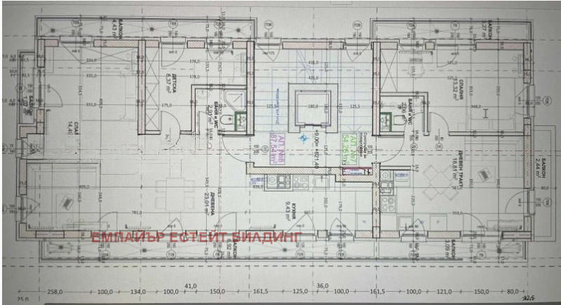 Продава 3-СТАЕН в град София, Кръстова вада - 111 кв.м / 306 425 € » 599 315.21 лв., ЕМПАЙЪР ЕСТЕЙТ БИЛДИНГ