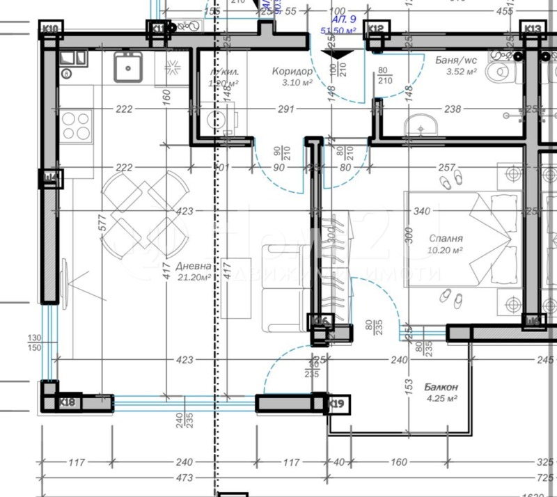 Продава 2-СТАЕН, гр. Варна, м-т Пчелина, снимка 1 - Aпартаменти - 47573830