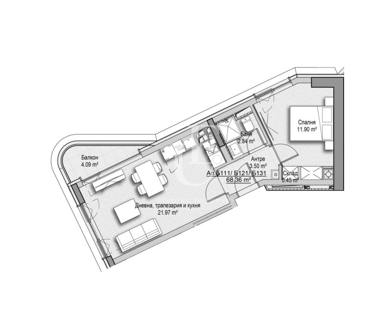 Продава 2-СТАЕН, гр. София, Витоша, снимка 7 - Апартаменти - 50512303