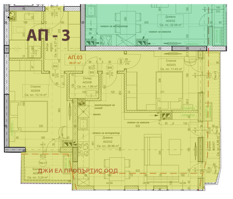 Продава 3-СТАЕН, гр. София, Овча купел, снимка 1 - Aпартаменти - 47951921