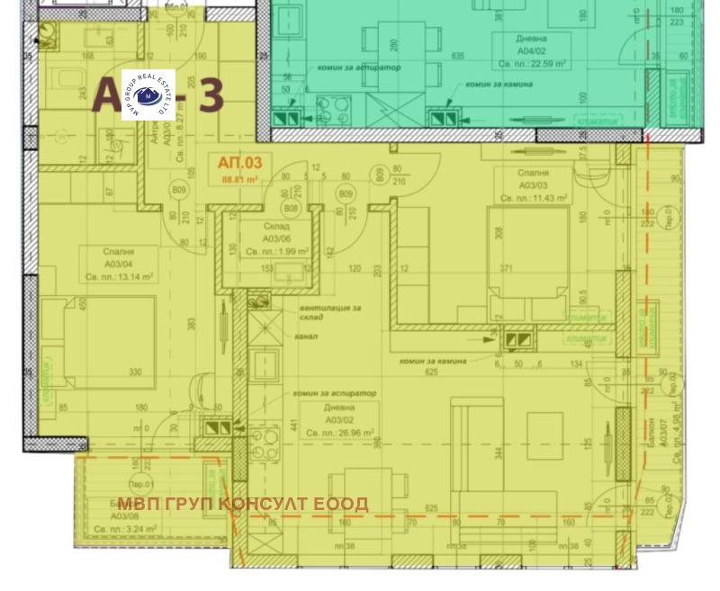 Продава 3-СТАЕН, гр. София, Овча купел 1, снимка 2 - Aпартаменти - 48796614