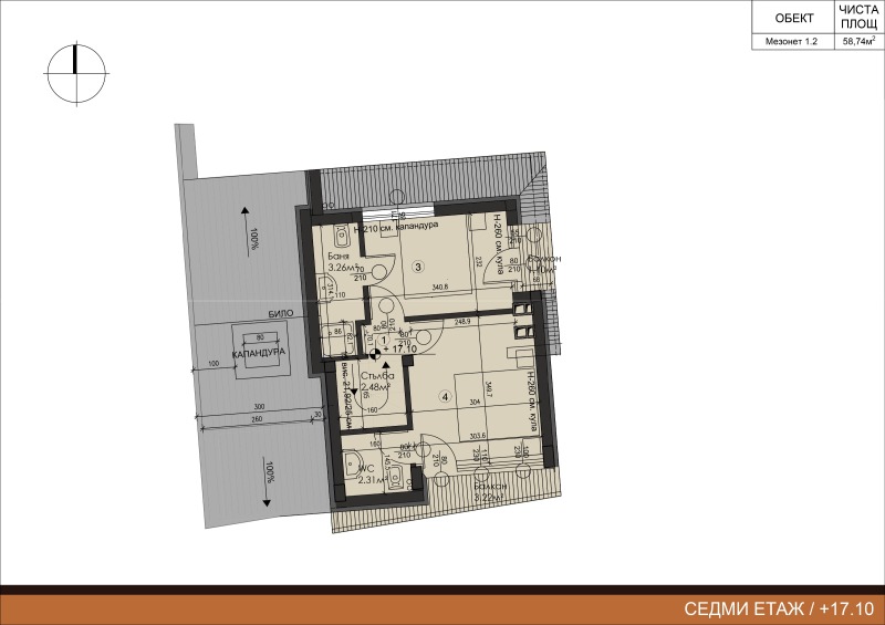 Продава МЕЗОНЕТ, гр. София, Оборище, снимка 3 - Апартаменти - 53294229