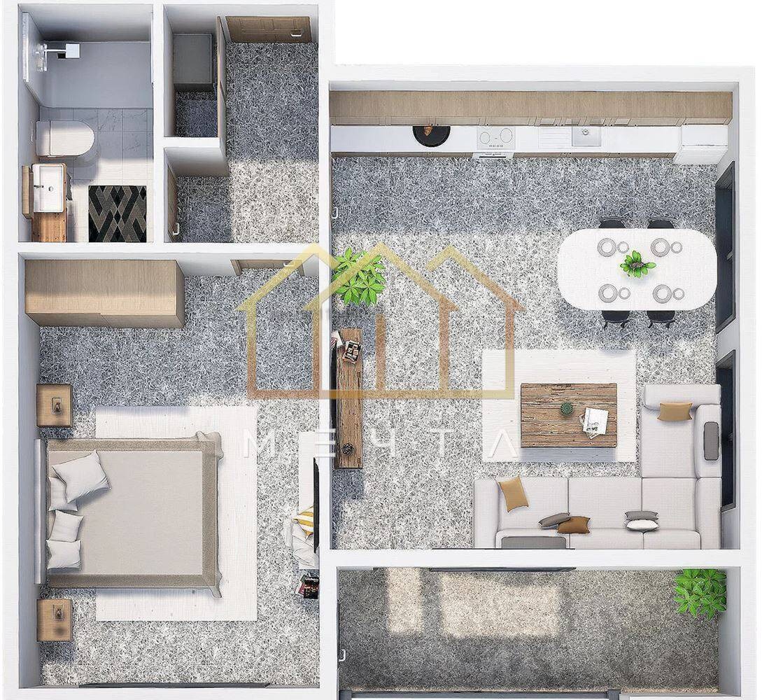 Продава 2-СТАЕН, гр. Пловдив, Христо Смирненски, снимка 3 - Апартаменти - 56218081