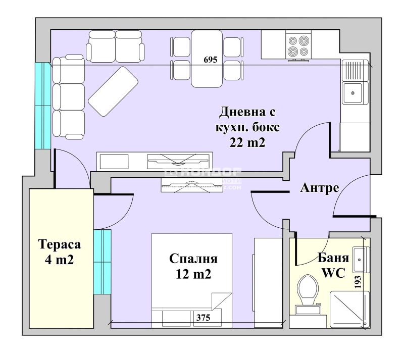 Satılık  1 yatak odası Plovdiv , Centar , 65 metrekare | 42370181 - görüntü [6]