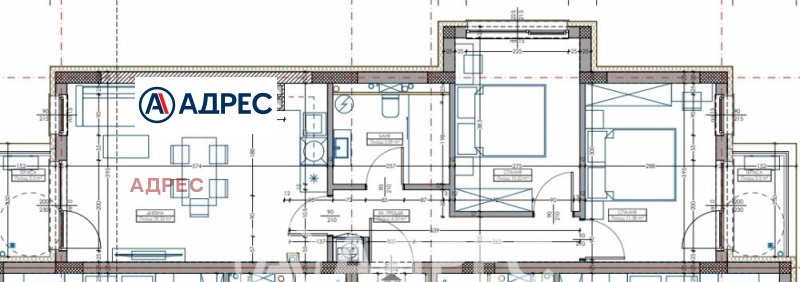 Продаја  2 спаваће собе Варна , Владислав Варненчик 1 , 91 м2 | 38891007 - слика [2]