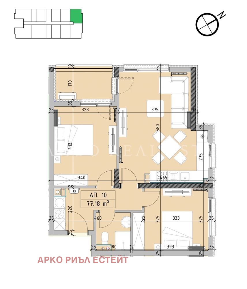 Продава 3-СТАЕН, гр. София, Малинова долина, снимка 2 - Апартаменти - 56182609