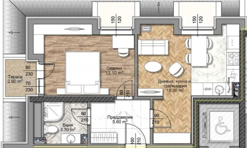 Продава 2-СТАЕН, гр. София, Овча купел, снимка 2 - Апартаменти - 53533985