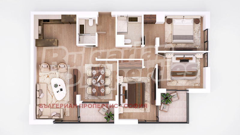 Продава 3-СТАЕН, гр. София, Манастирски ливади, снимка 4 - Апартаменти - 52885314