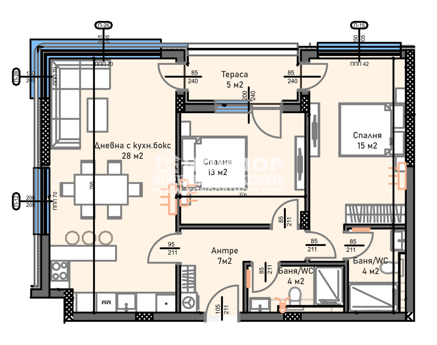 Продава 3-СТАЕН, с. Марково, област Пловдив, снимка 2 - Апартаменти - 53743308