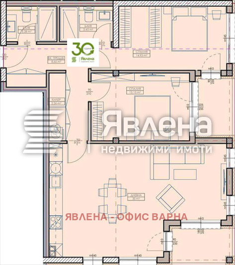 Продава 3-СТАЕН, гр. Варна, Кайсиева градина, снимка 2 - Апартаменти - 53038006