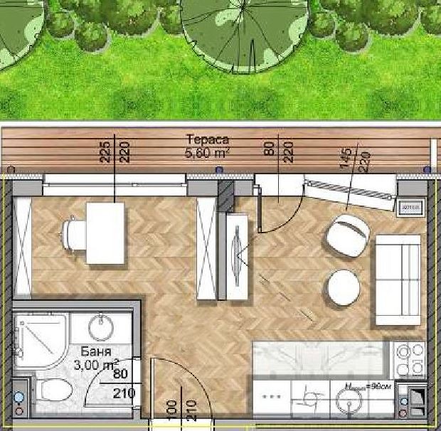 Zu verkaufen  Studio Sofia , Owtscha kupel 1 , 40 qm | 82477898 - Bild [4]