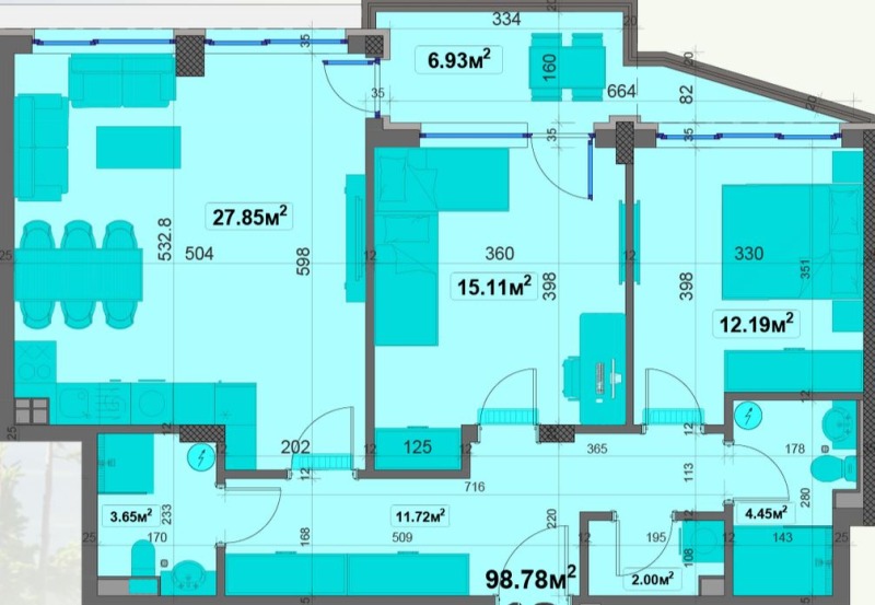 Продава 3-СТАЕН, гр. София, Овча купел, снимка 3 - Aпартаменти - 48991363