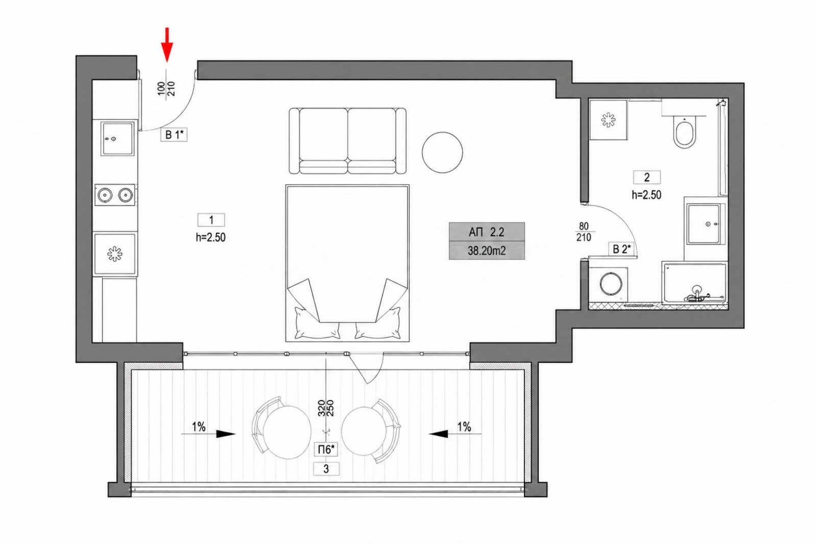 Продава 1-СТАЕН, гр. Созопол, област Бургас, снимка 2 - Апартаменти - 55309004