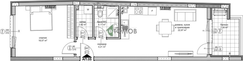 Продава 2-СТАЕН, гр. Шумен, Център, снимка 4 - Апартаменти - 53008642