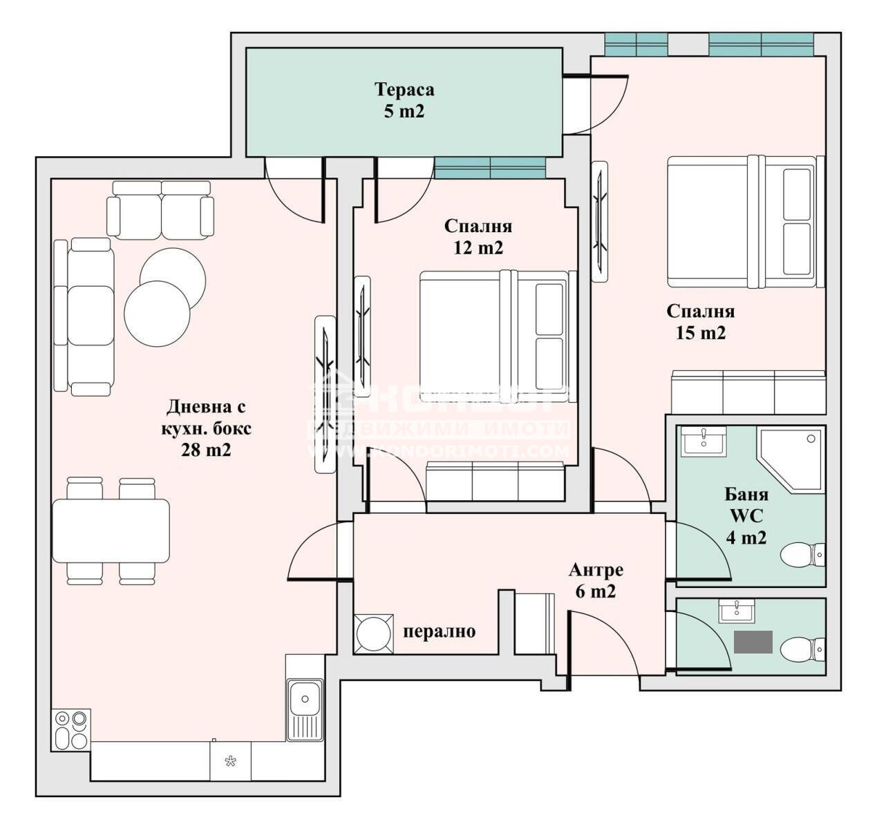 Продава 3-СТАЕН, гр. Пловдив, Тракия, снимка 7 - Апартаменти - 55802341