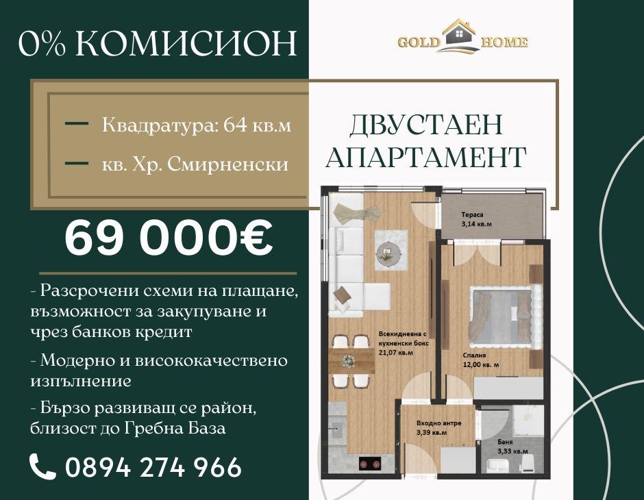 Продава 2-СТАЕН | Imot.bg — изображение 1