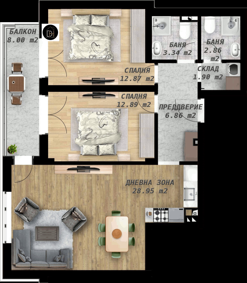 Продава 3-СТАЕН, гр. Пловдив, Беломорски