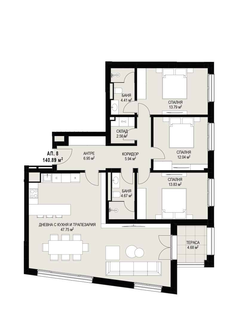 Продава  4-стаен град Враца , Център , 162 кв.м | 39554903 - изображение [3]