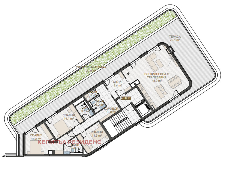 De vânzare  3 dormitoare Plovdiv , Țentâr , 348 mp | 75821399