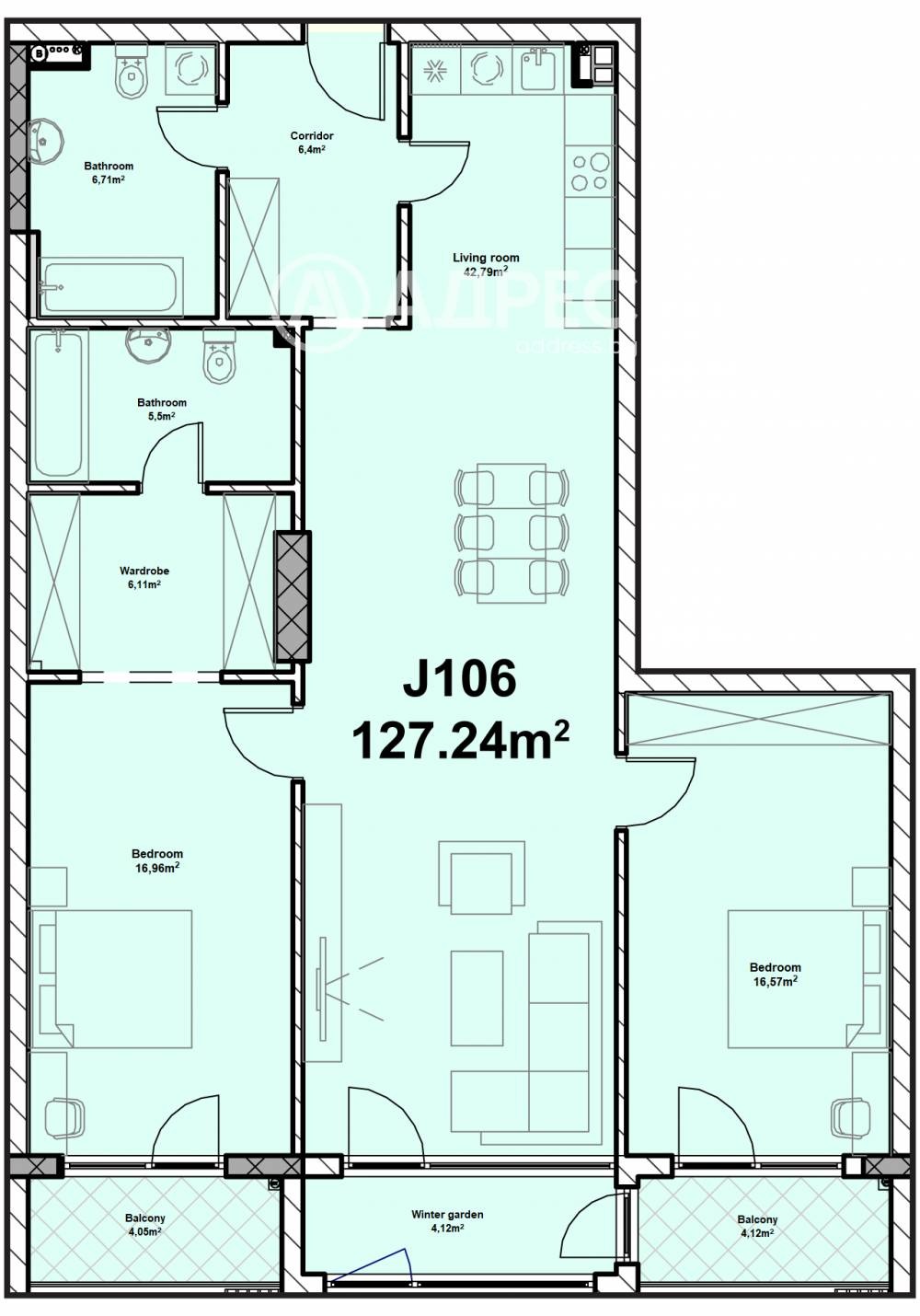 Продава 3-СТАЕН, гр. София, Полигона, снимка 3 - Апартаменти - 52439257