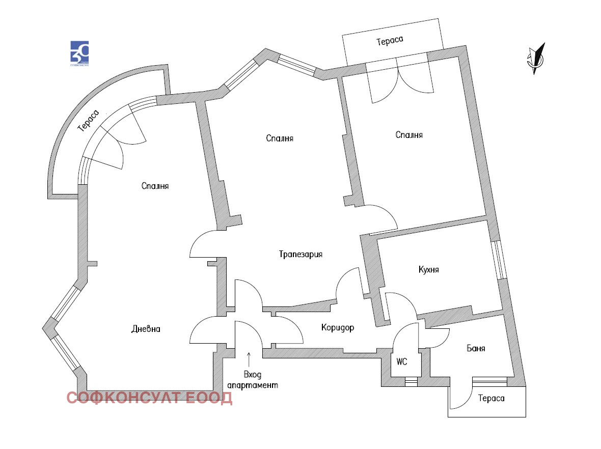Продава МНОГОСТАЕН, гр. София, Център, снимка 16 - Апартаменти - 53415778