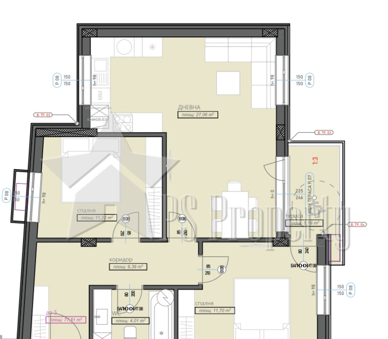 Продава 3-СТАЕН, гр. Стара Загора, Железник - център, снимка 3 - Апартаменти - 53109907