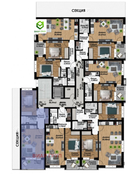 À venda  1 quarto Plovdiv , Belomorski , 76 m² | 70399136 - imagem [2]