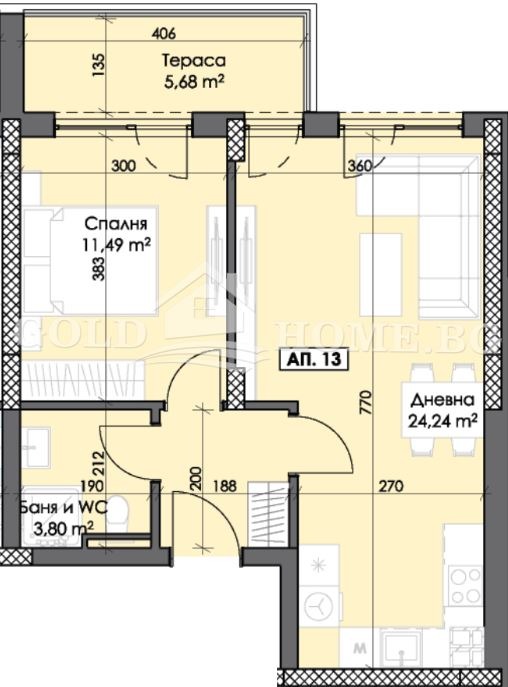 Til salg  1 soveværelse Plovdiv , Trakiya , 66 kvm | 88319457 - billede [5]