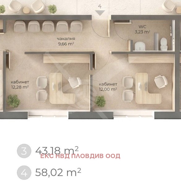 Продава ОФИС, гр. Пловдив, Захарна фабрика