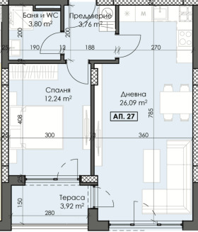 2-стаен град Пловдив, Тракия 1