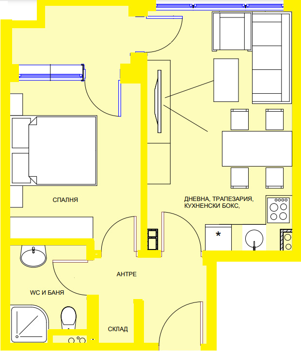 Продава  2-стаен област Бургас , гр. Поморие , 59 кв.м | 36231614 - изображение [2]