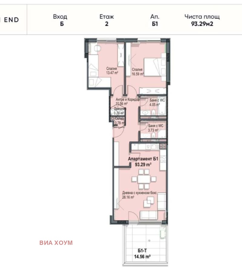 Продава 3-СТАЕН, гр. София, Кръстова вада, снимка 3 - Aпартаменти - 49177581