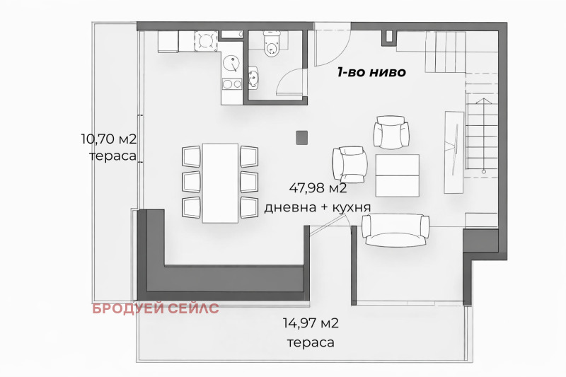 Продава МЕЗОНЕТ, гр. София, Витоша, снимка 14 - Апартаменти - 53153907