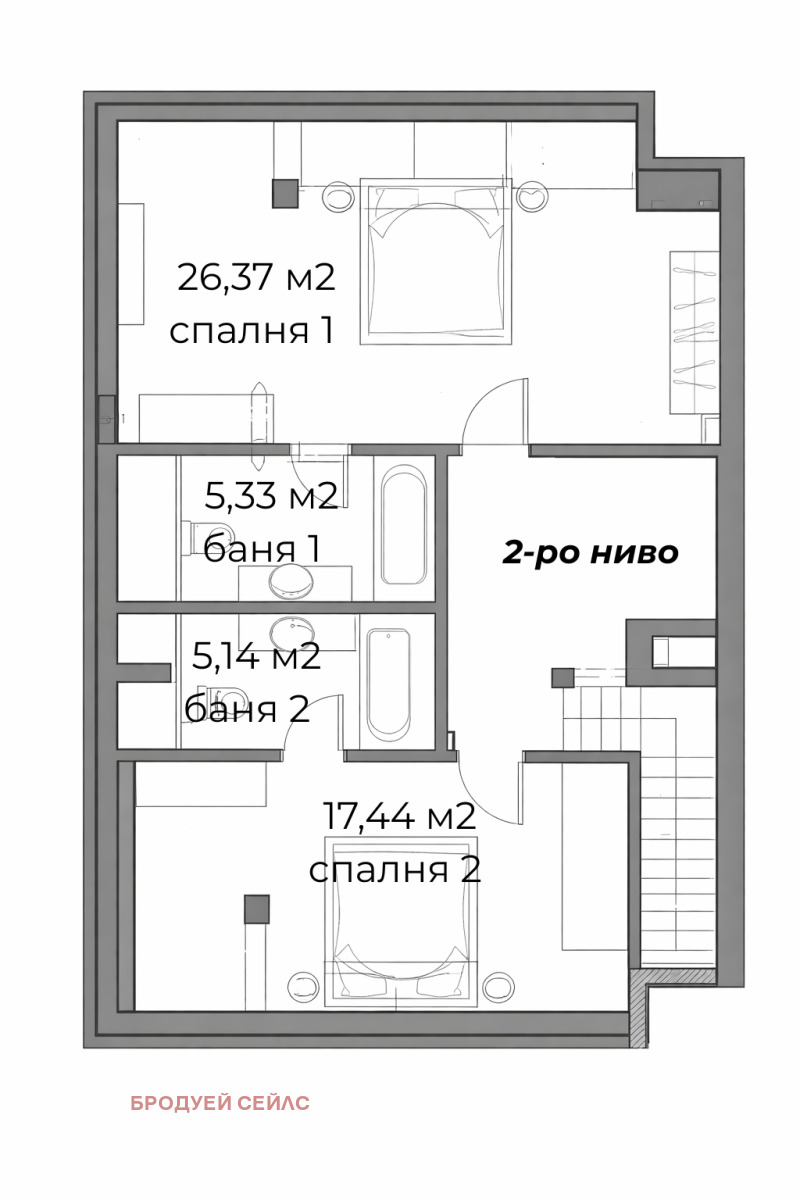 Продава МЕЗОНЕТ, гр. София, Витоша, снимка 15 - Апартаменти - 53153907