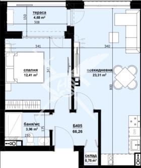 1 dormitorio Izgrev, Burgas 1