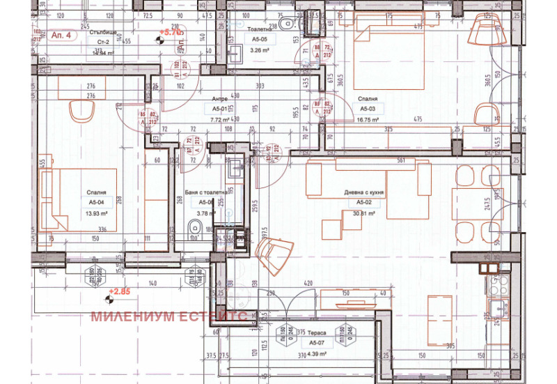 Продава 3-СТАЕН, гр. София, Драгалевци, снимка 8 - Апартаменти - 52115628