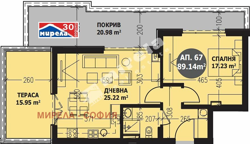 Продава 2-СТАЕН, гр. София, Витоша