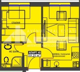 Zu verkaufen  1 Schlafzimmer Burgas , Bratja Miladinowi , 51 qm | 74028880 - Bild [2]