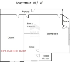 2-стаен град Плевен, 9-ти квартал 6