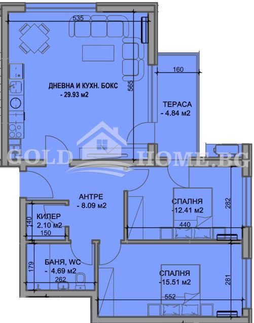 Продава 3-СТАЕН, гр. Пловдив, Южен, снимка 4 - Апартаменти - 52534044