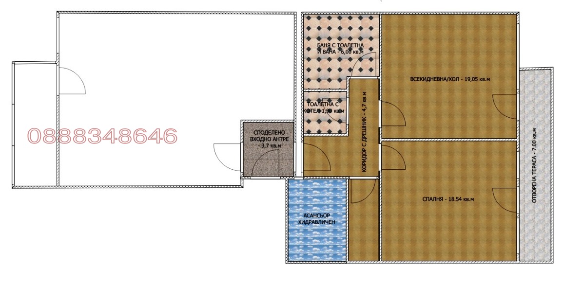 Продава 2-СТАЕН, гр. Стара Загора, Център