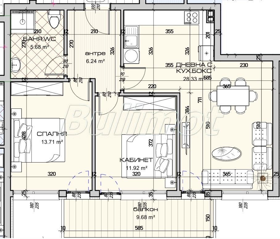 Продава 3-СТАЕН, гр. Варна, Виница