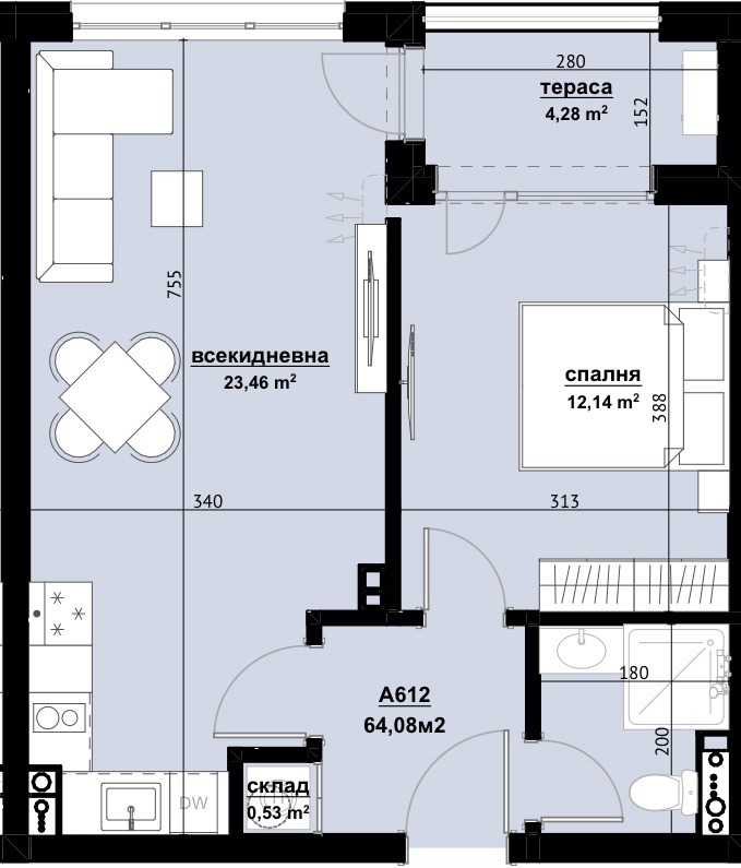 Продава 2-СТАЕН, град Бургас, Хоризонт • 90000 € • 79072111 — Holmes.bg