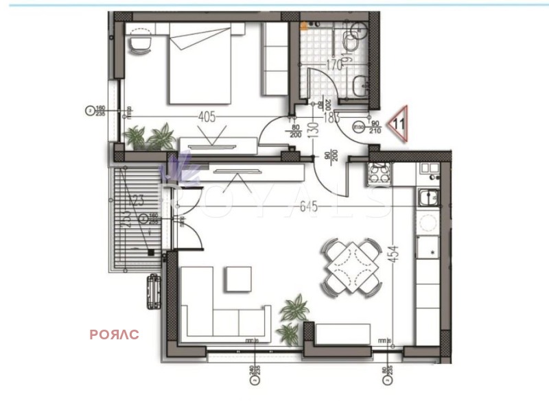 Te koop  1 slaapkamer Varna , Izgrev , 82 m² | 57837816 - afbeelding [2]