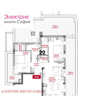2 sovrum Manastirski livadi, Sofia