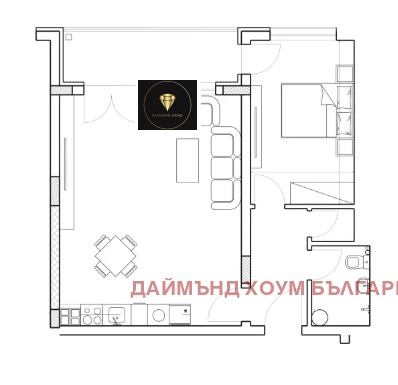 Till salu  1 sovrum Plovdiv , Mladejki Halm , 79 kvm | 52964567 - bild [2]